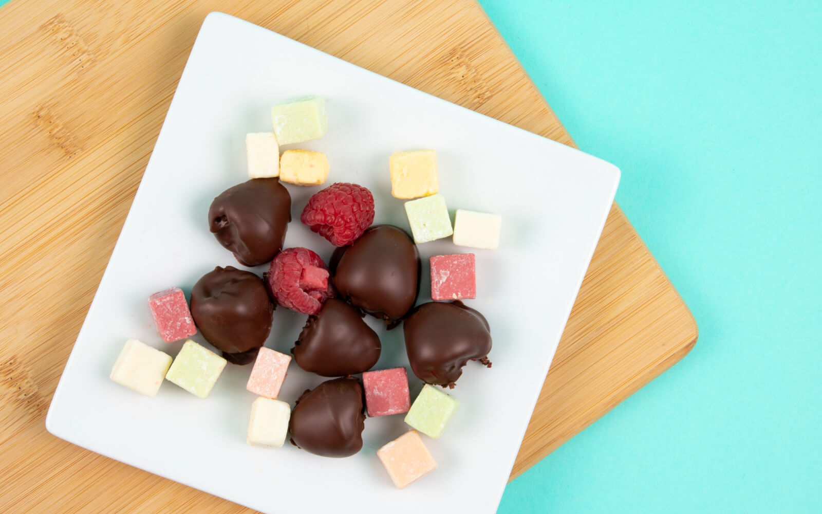 Raspberries & Meltaways Dipped in Chocolate