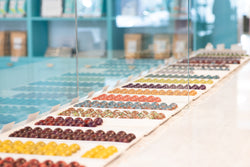 Image of view of chocolates in a JACEK bonbon bar